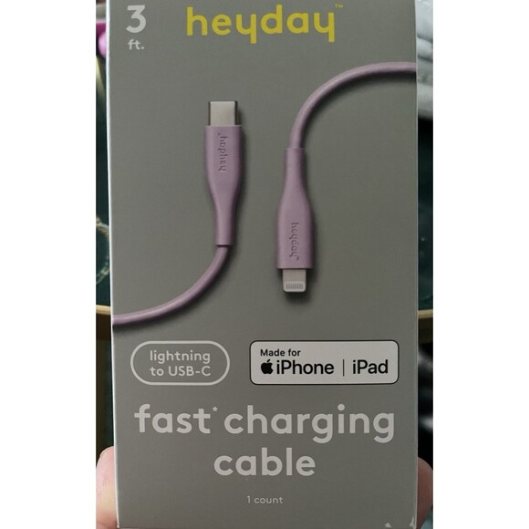 Heyday - Lightn To USB-C iPhone Fast Charging Cable 3ft For Apple iPhone iPad - Picture 3 of 5